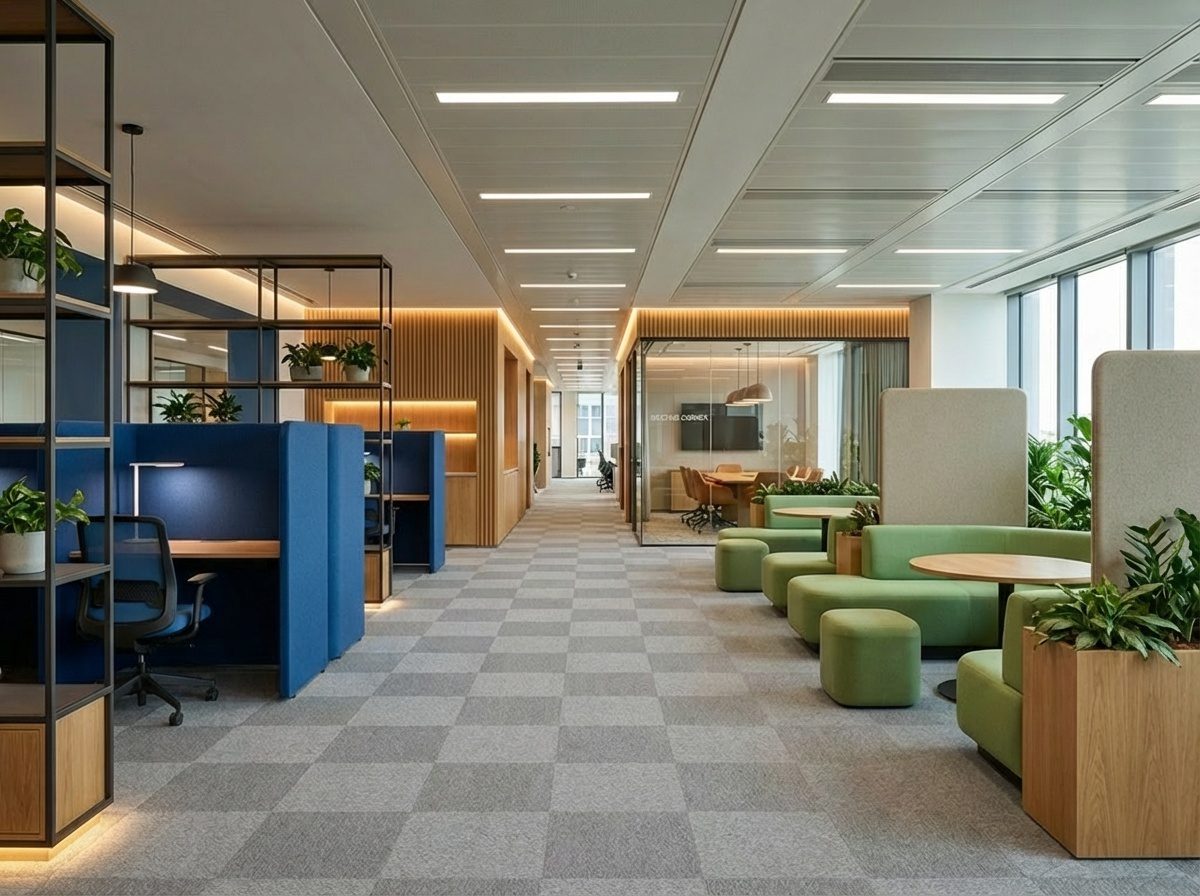 Toimitilasuunnittelu: vyöhykkeet ja kulkureitit