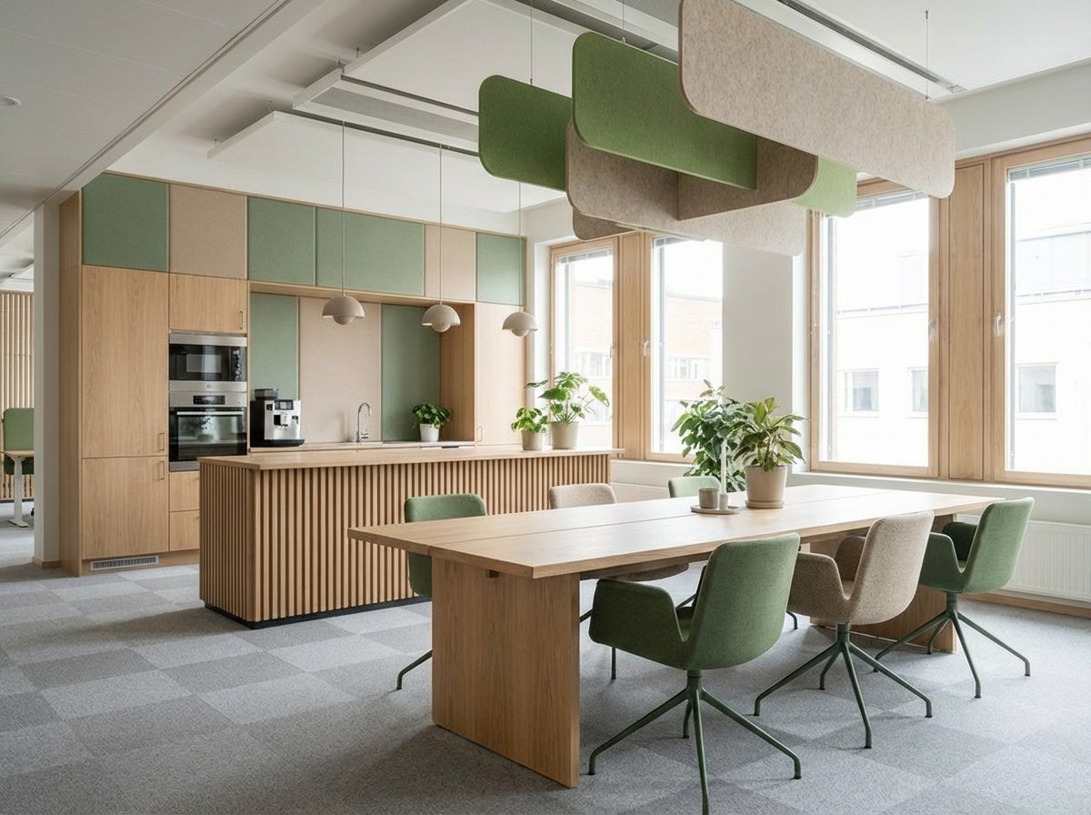 toimitilasuunnittelu: keittiö ja ruokailu