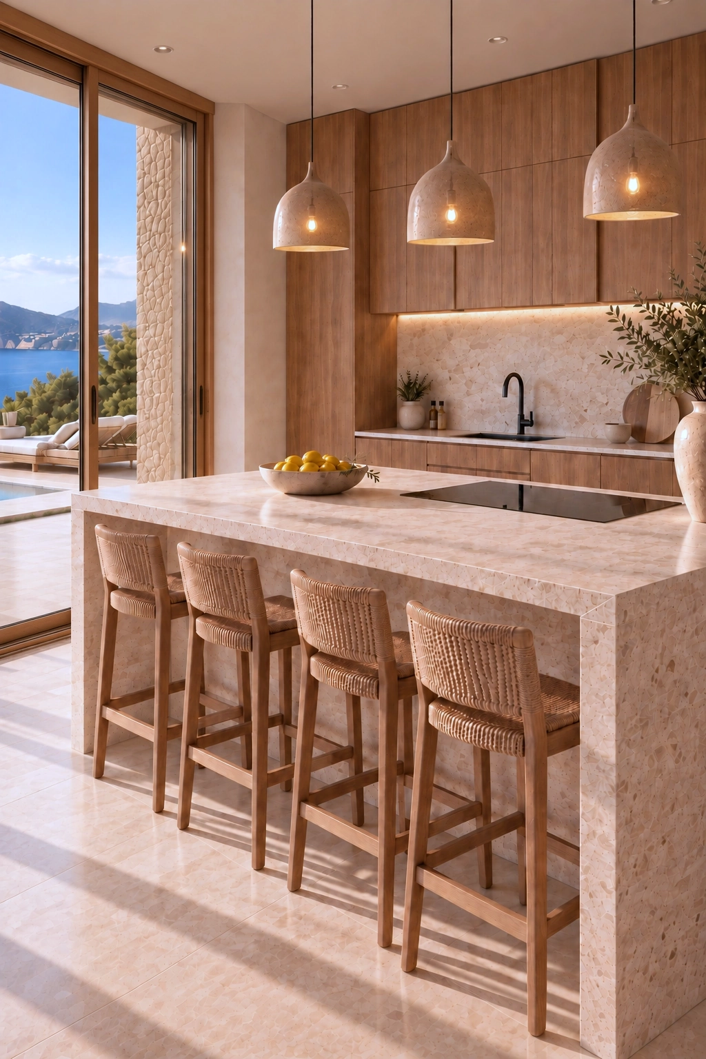Photorealistic 3D kitchen concept for a Costa Blanca villa