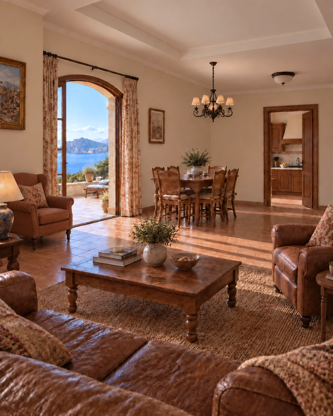 Costa Blanca villa interior before redesign