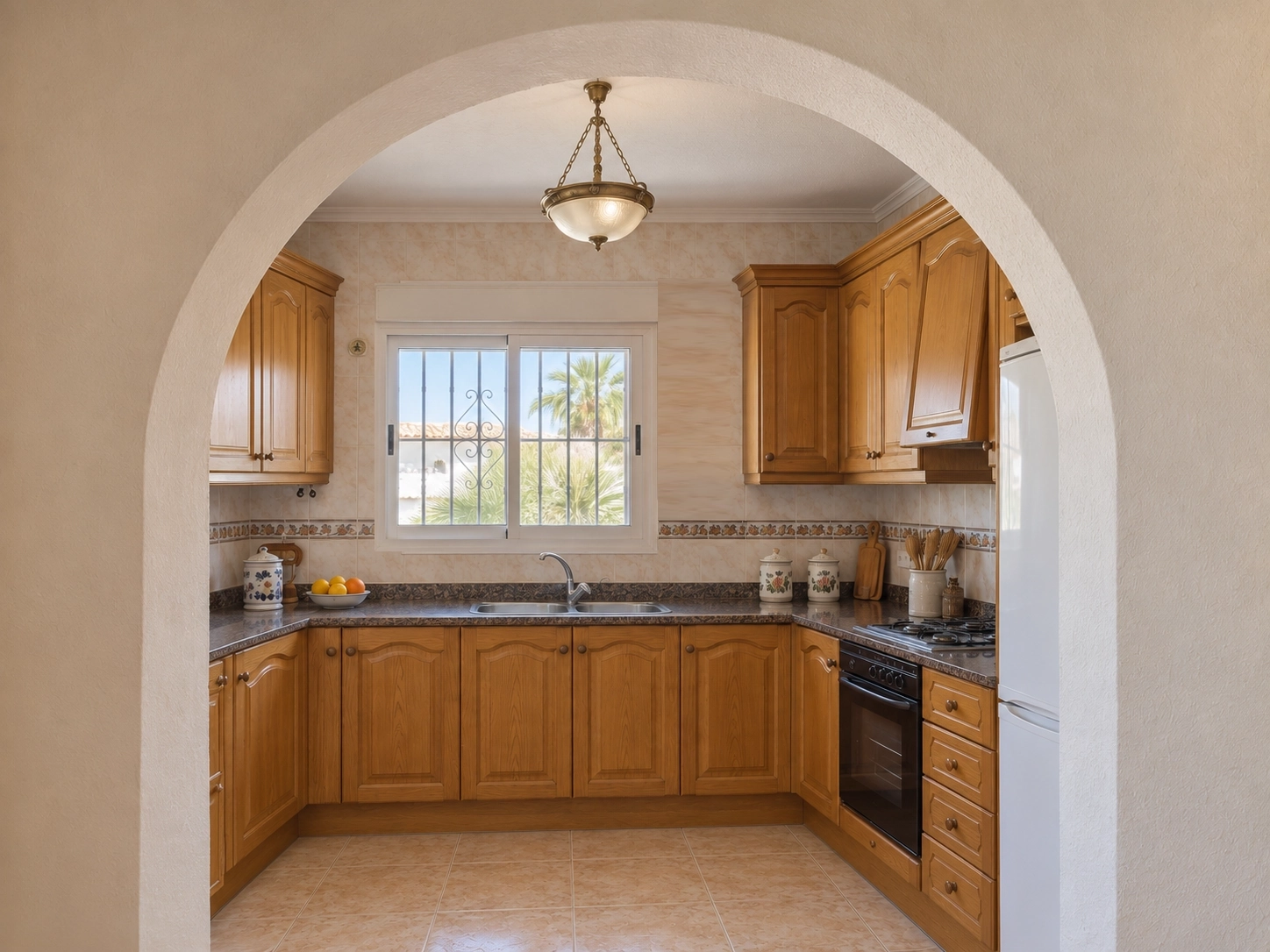 Traditional Costa Blanca villa kitchen before renovation